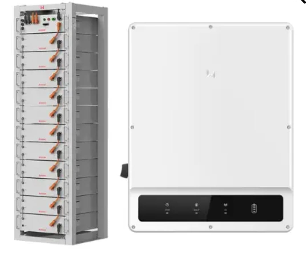 Goodwe 50kw hybrid high voltage inverter with goodwe 50kwh battery