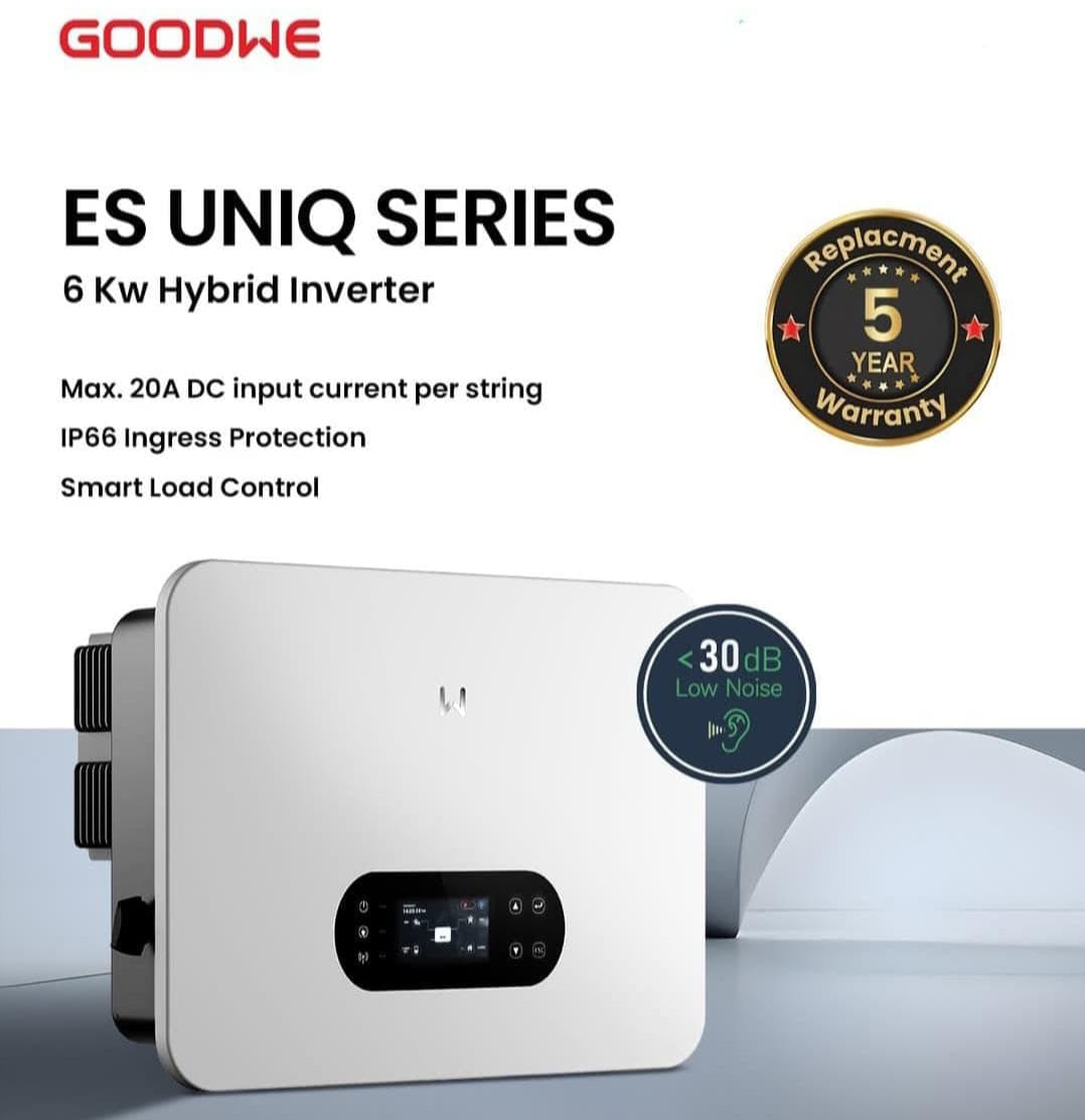 Goodwe hybrid inverter single phase LCD model 6kw